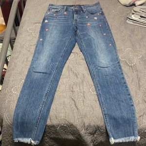 Lucky Brand Embroidered Jeans